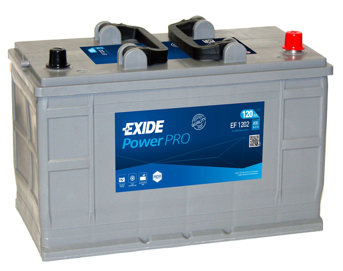 EXIDE EF1202 POWER PRO PROFESSIONAL HDX KOMERCYJNY AKUMULATOR 12V 120AH
