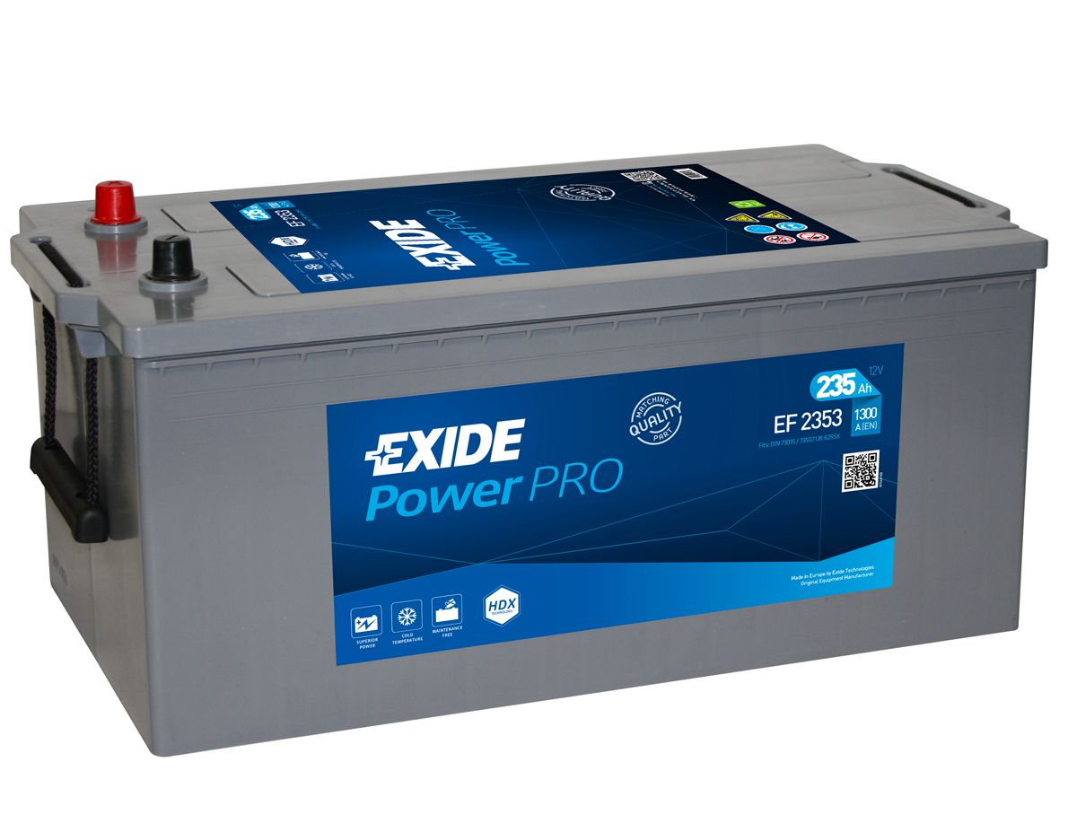EXIDE EF2353 POWER PRO PROFESSIONAL HDX KOMERCYJNY AKUMULATOR 12V 235AH
