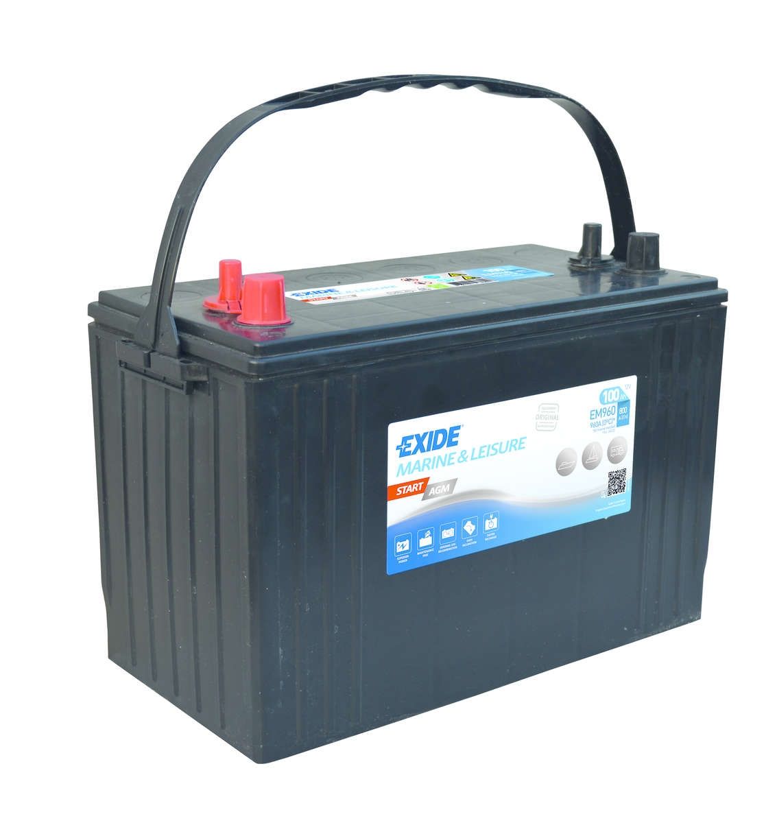 EXIDE EM960 MARINE START AGM BATTERY