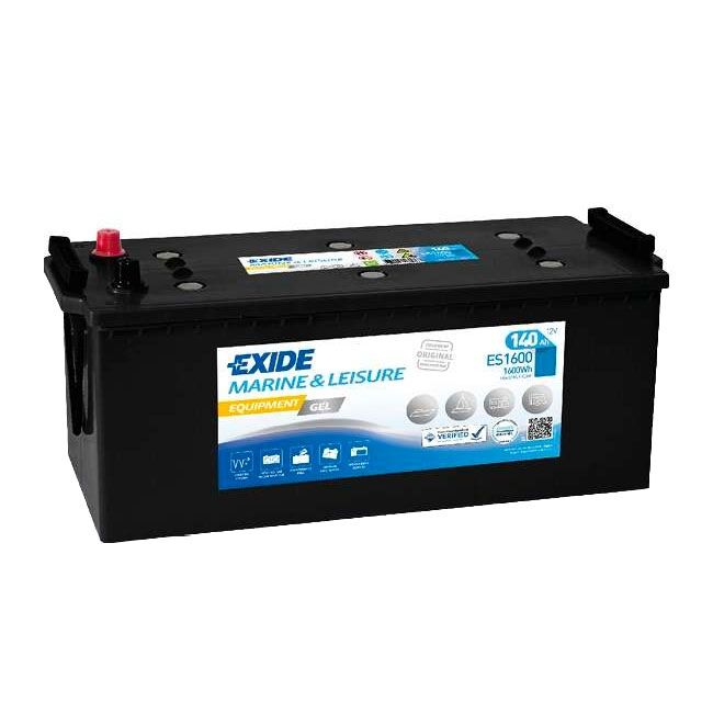 EXIDE ES1600 G140 MARINE LEISURE EQUIPMENT GEL BATTERY 140AH