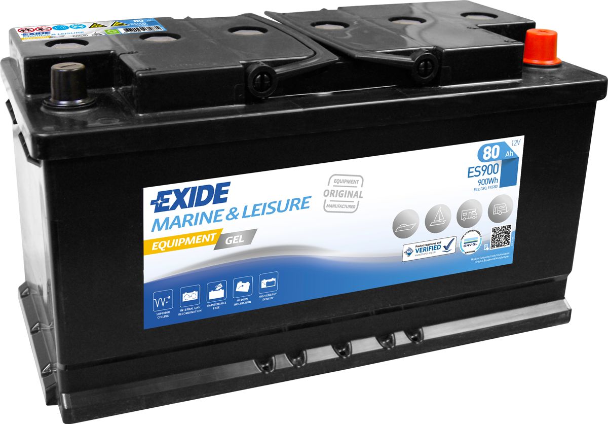 EXIDE G80 80AH GEL BATTERY FOR HYMER MOTORHOMES