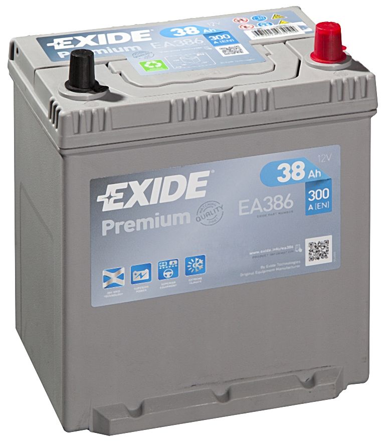 EXIDE EA386 EXIDE PREMIUM AKUMULATOR SAMOCHODOWY 38Ah 300A