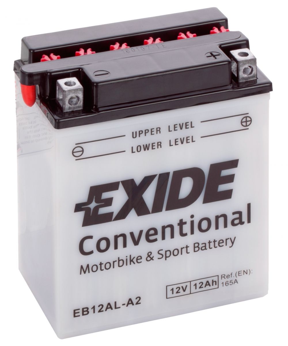 EXIDE EB12AL-A2 12V CONVENTIONAL MOTORCYCLE BATTERY