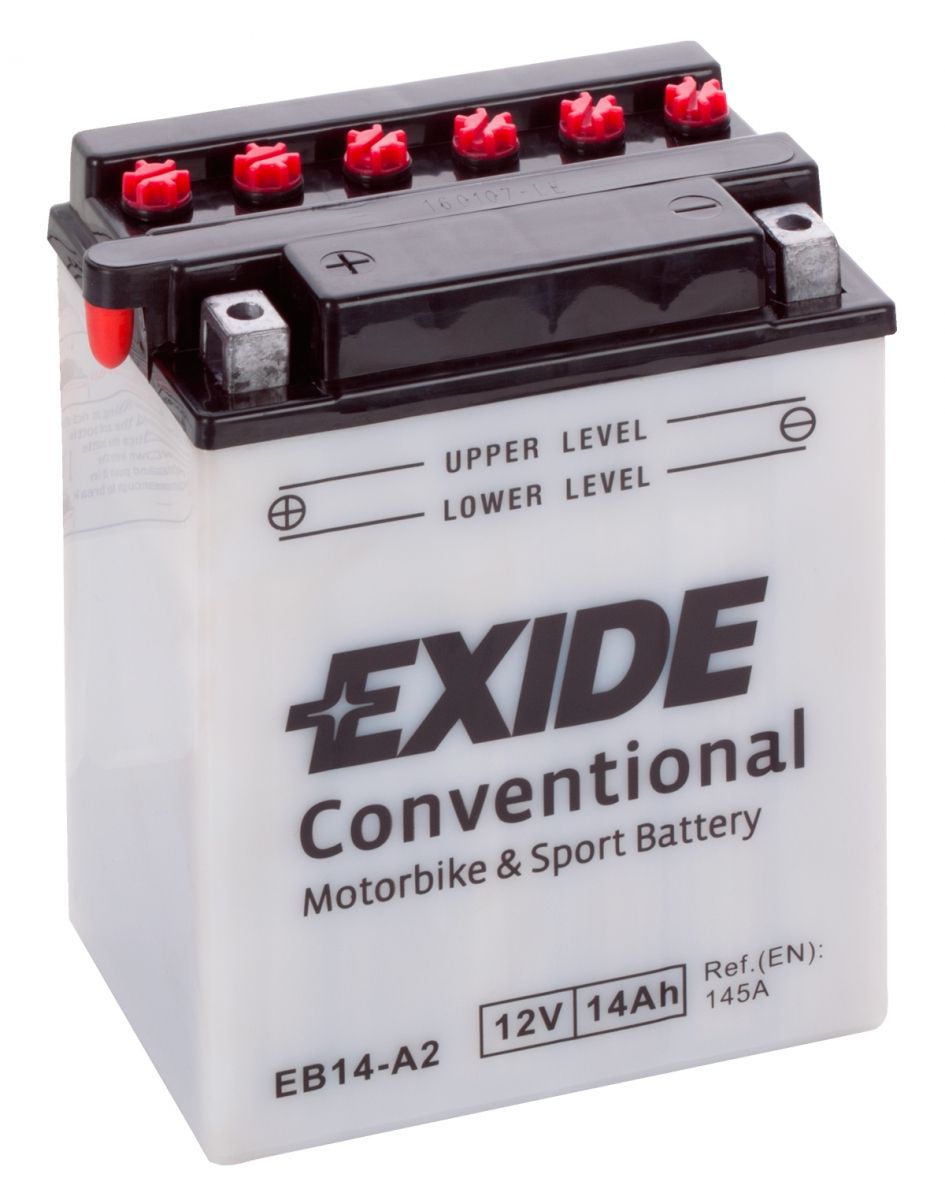 EXIDE EB14-A2 12V CONVENTIONAL MOTORCYCLE BATTERY