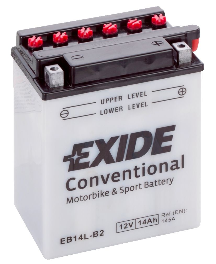 EXIDE EB14L-B2 12V CONVENTIONAL MOTORCYCLE BATTERY