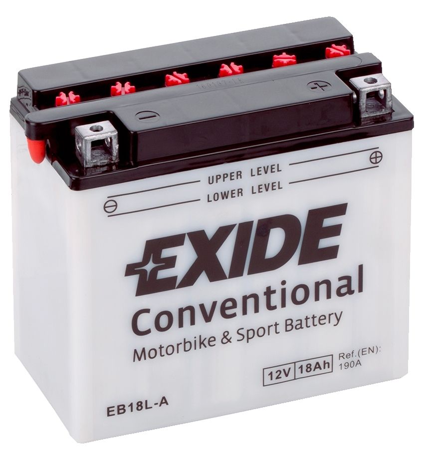 EXIDE EB18L-A 12V CONVENTIONAL MOTORCYCLE BATTERY