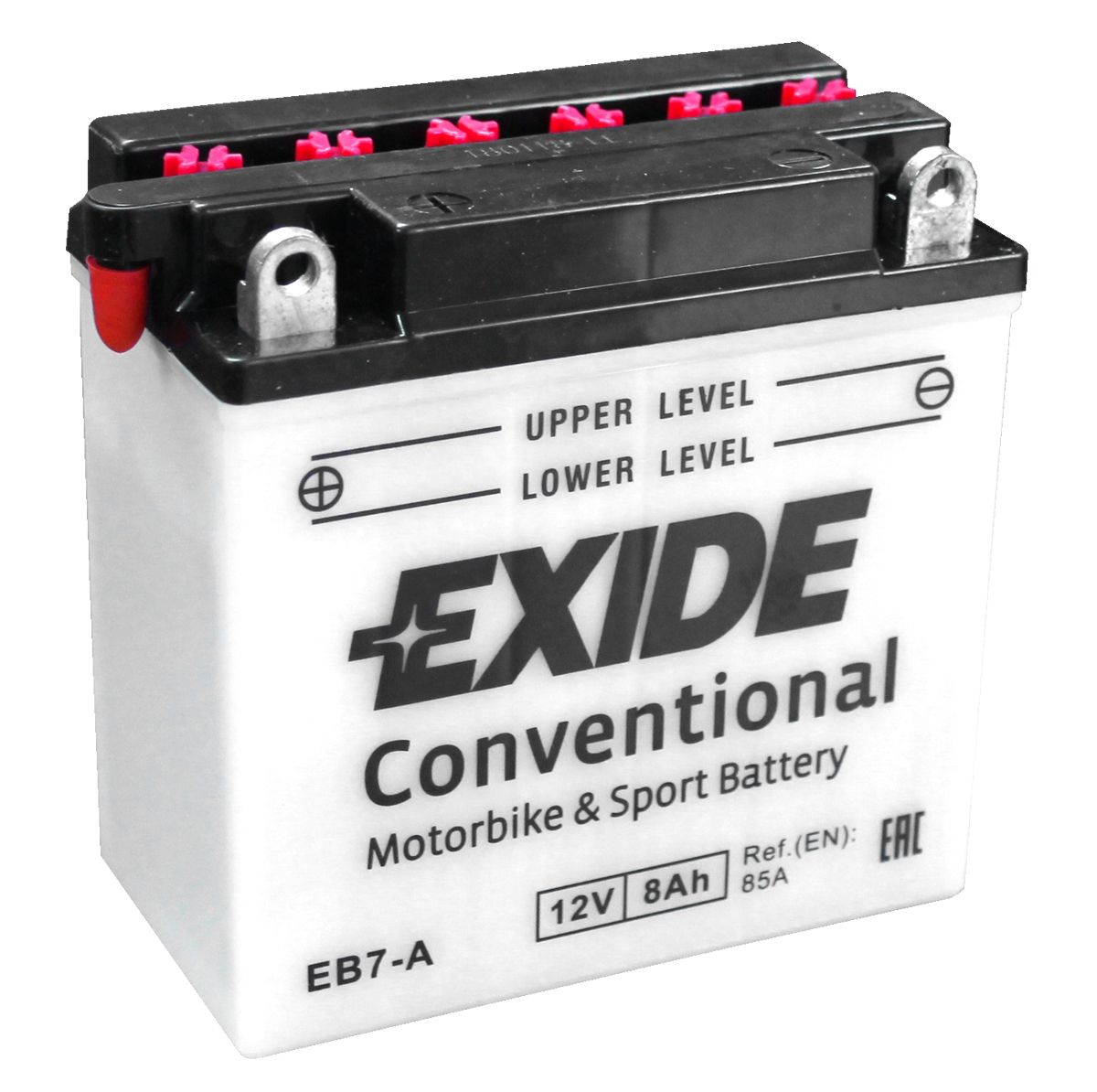 EXIDE EB7-A 12V CONVENTIONAL MOTORCYCLE BATTERY