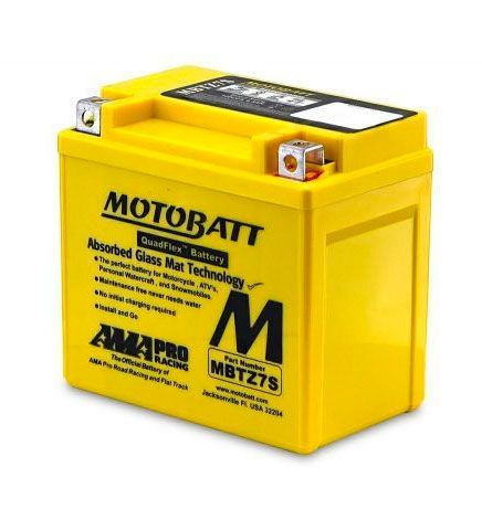 MOTOBATT MBTZ7S QUADFLEX AGM BIKE BATTERY 12V 6AH