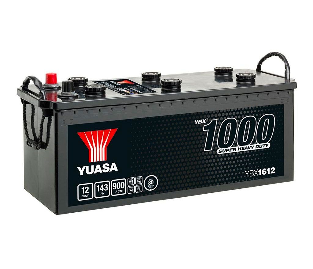 YUASA 627SHD YBX1 SHD CARGO SUPER HEAVY DUTY BATTERY 12V 143AH YBX1612