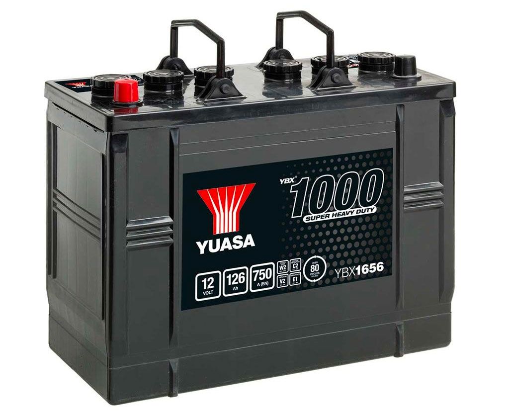 YUASA 656HD YBX1 SHD CARGO SUPER CIĘŻKI AKUMULATOR 12V 126AH YBX1656