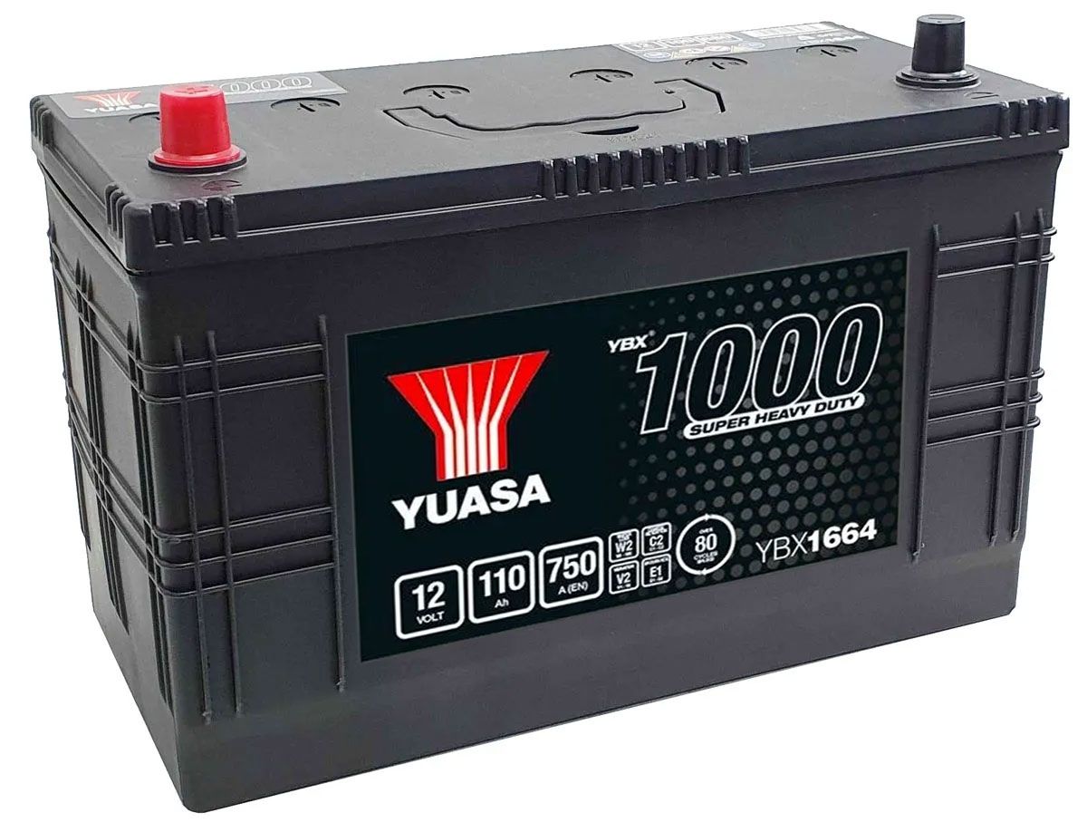 YUASA 664HD YBX1 SHD CARGO SUPER CIĘŻKI AKUMULATOR 12V 110AH YBX1664