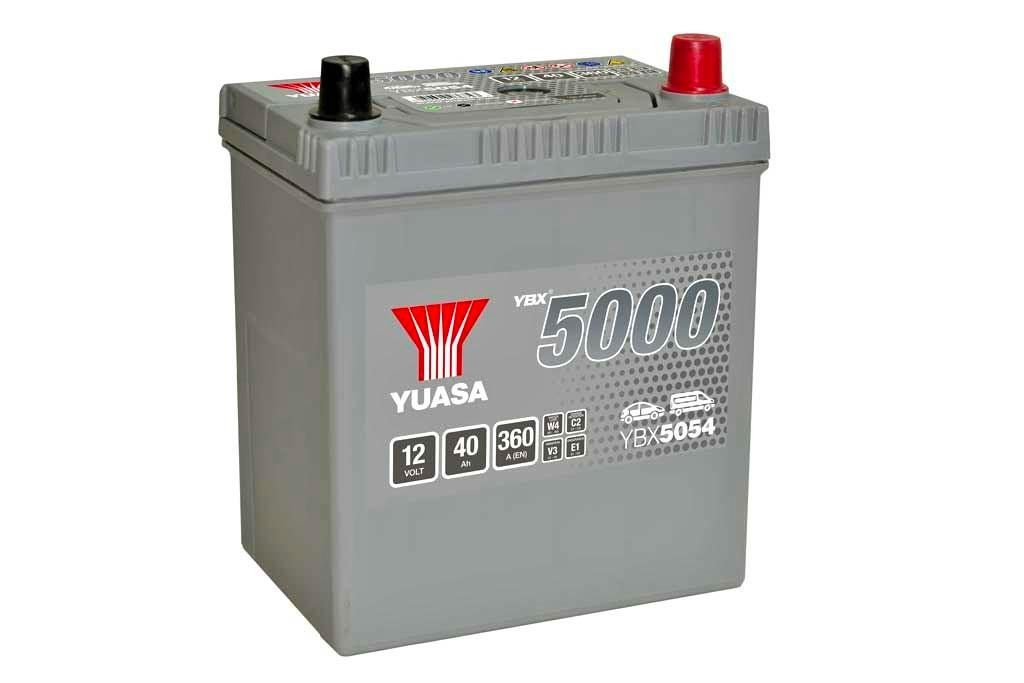 YUASA YBX5054 CAR BATTERY 40Ah 360A TYPE: 054
