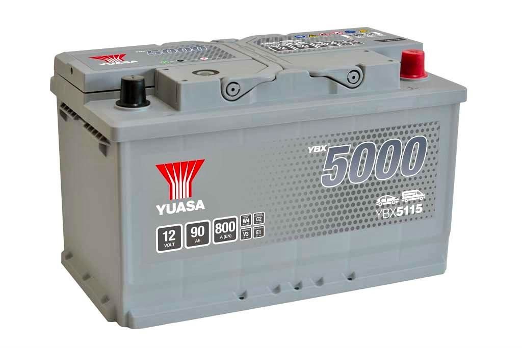YUASA YBX5115 CAR BATTERY 90Ah 800A TYPE: 115