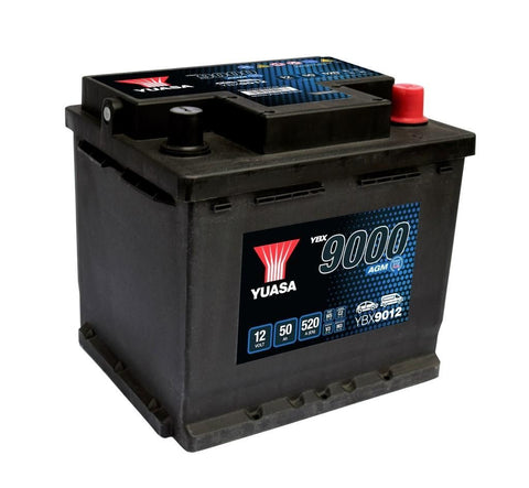 YUASA YBX9012 AKUMULATOR SAMOCHODOWY 50Ah 520A TYP: 012